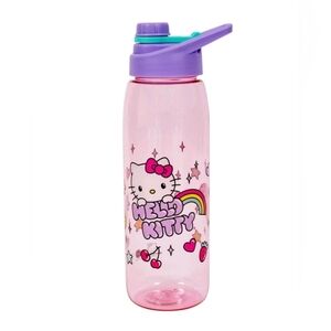 New Hello Kitty Pink and Purple Toy Water Bottle, 20 Oz